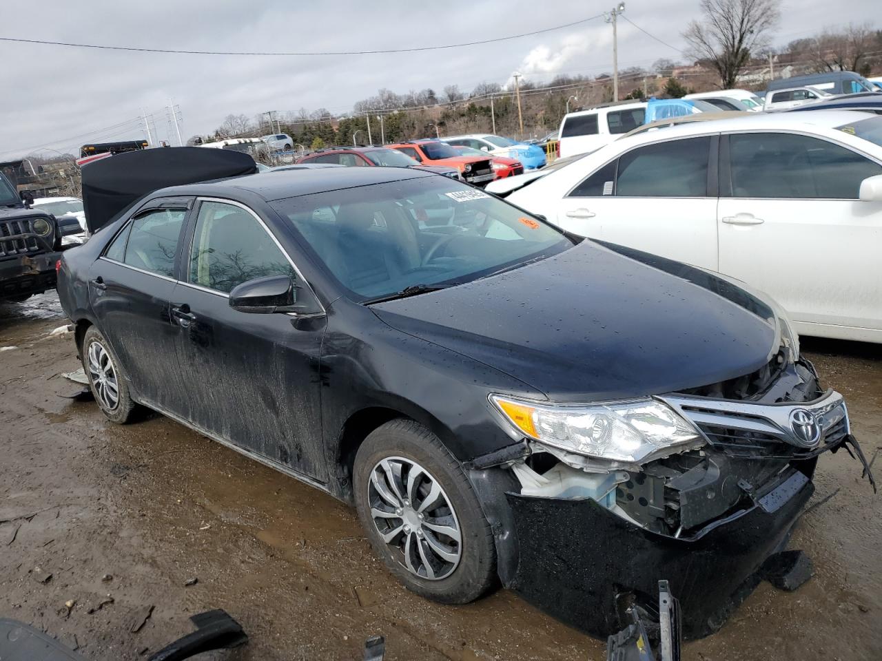 2014 Toyota Camry VIN 4T4BF1FK1ER366301 Copart auction photo, rear end / front end damage thumbnail 4