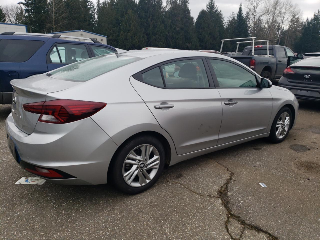 2020 Hyundai Elantra VIN 5NPD84LF8LH631619 Copart auction photo, rear end damage thumbnail 3