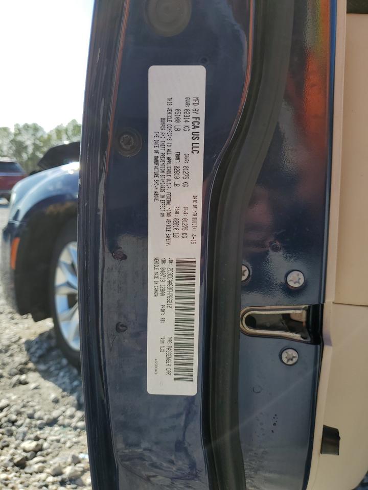 2015 Chrysler 300 VIN 2C3CCAAG9FH766212 Copart auction photo, front end / side damage thumbnail 12