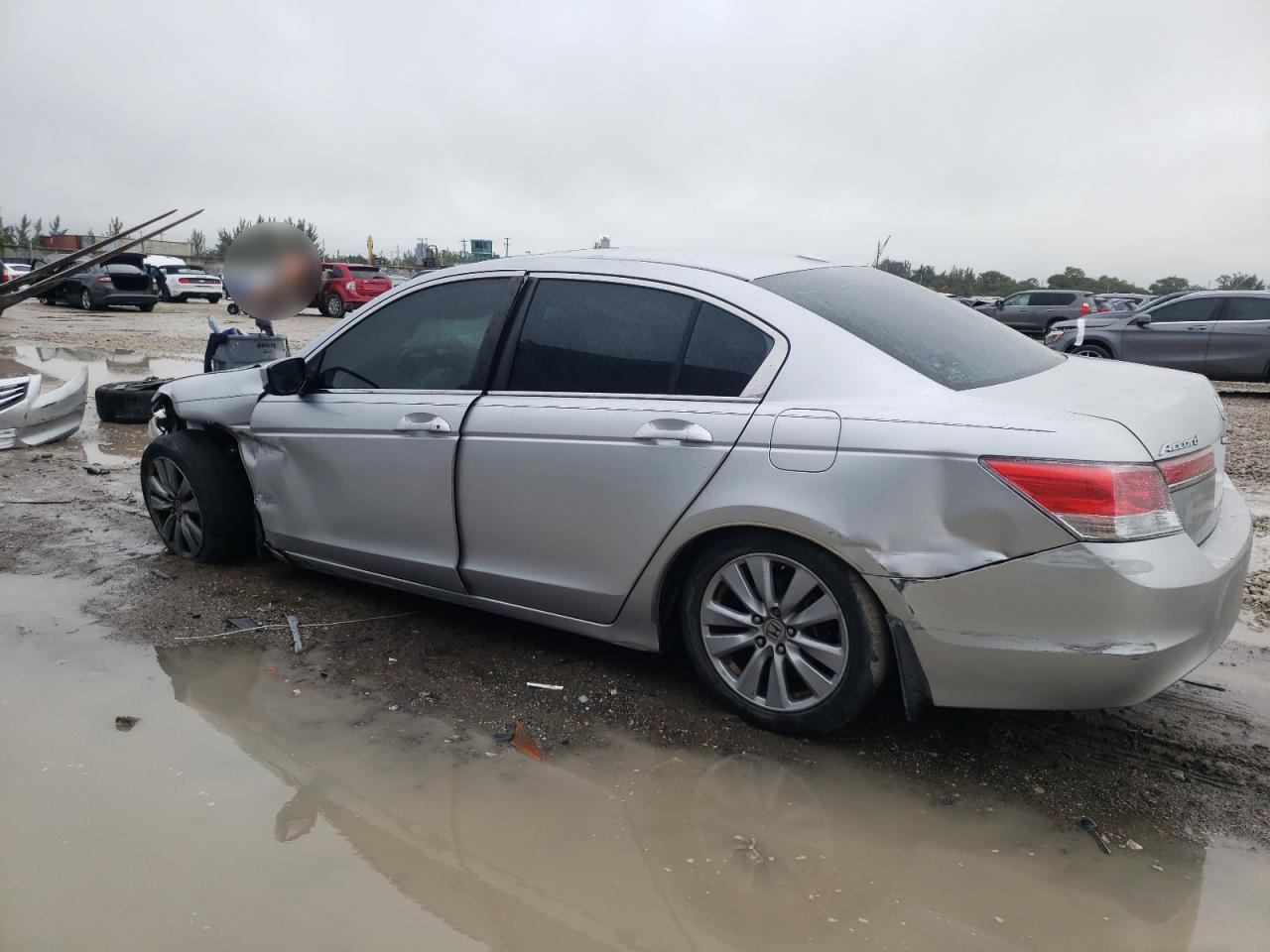 2011 Honda Accord VIN 1HGCP2F86BA086950 Copart auction photo, front end / side damage thumbnail 2