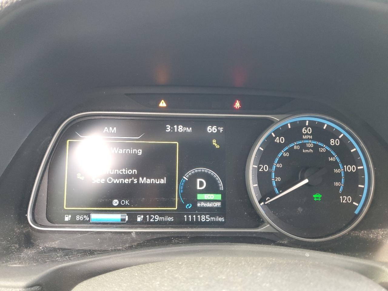 2018 Nissan Leaf VIN 1N4AZ1CPXJC305617 Copart auction photo, rear end damage thumbnail 9