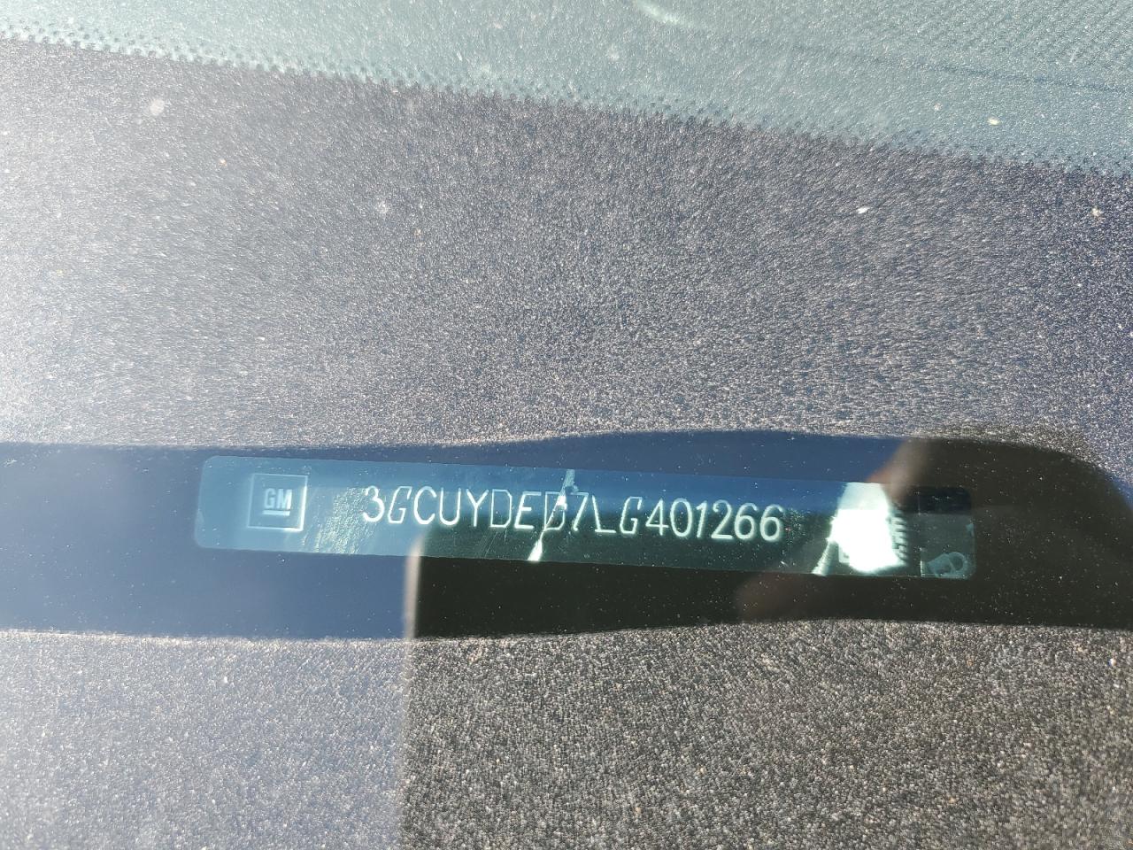 2020 Chevrolet Silverado VIN 3GCUYDED7LG401266 Copart auction photo, vandalism damage thumbnail 12