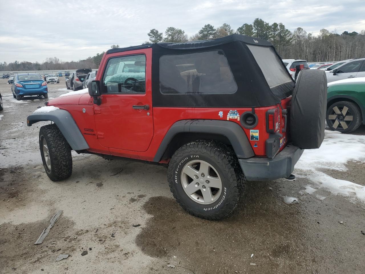 2014 Jeep Wrangler VIN 1C4AJWAG4EL162204 Copart auction photo, front end damage thumbnail 2
