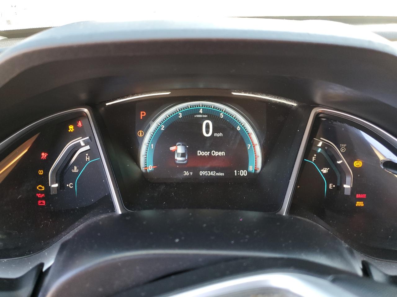 2017 Honda Civic VIN 2HGFC1F7XHH656856 Copart auction photo, front end / side damage thumbnail 9