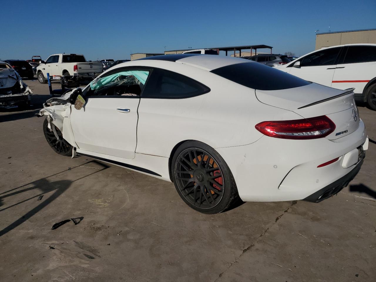 2017 Mercedes-Benz C-klasse VIN WDDWJ8HB2HF546597 Copart auction photo, front end damage thumbnail 2