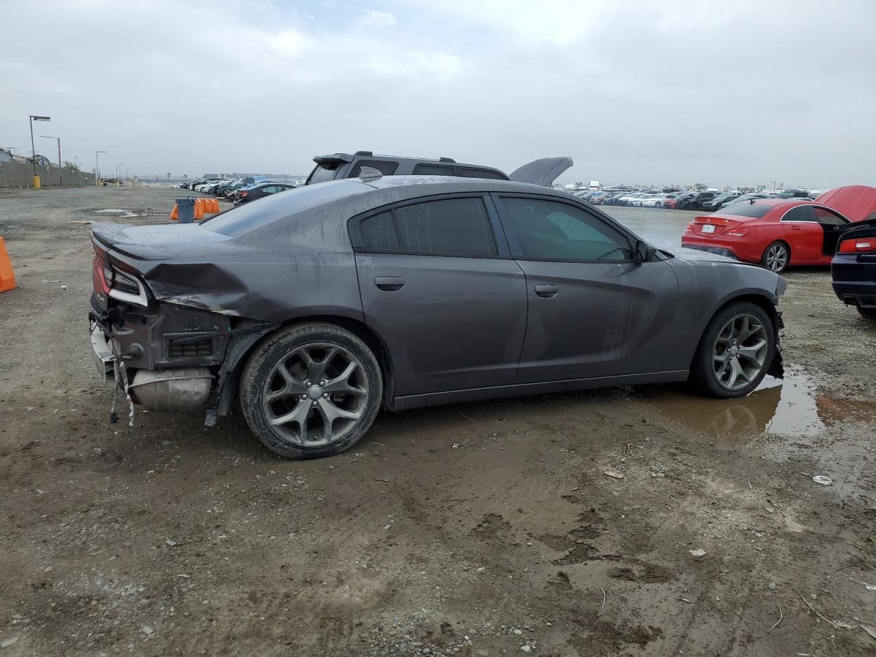 2015 Dodge Charger VIN 2C3CDXHG1FH924595 Copart auction photo, front end / rear end damage thumbnail 3