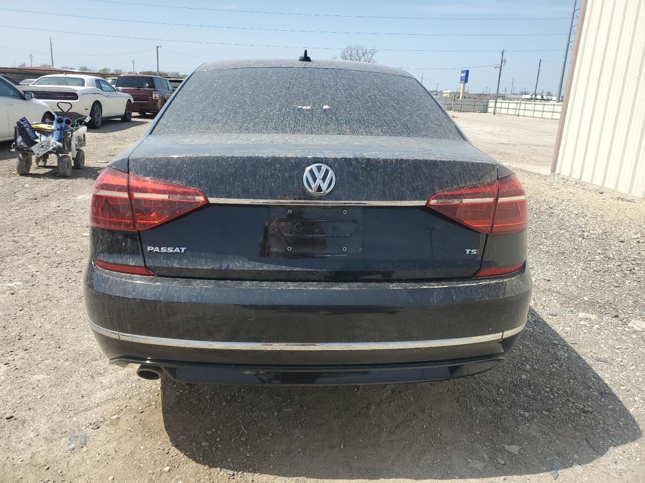 2017 Volkswagen Passat VIN 1VWDT7A37HC036348 Copart auction photo, front end / side damage thumbnail 6