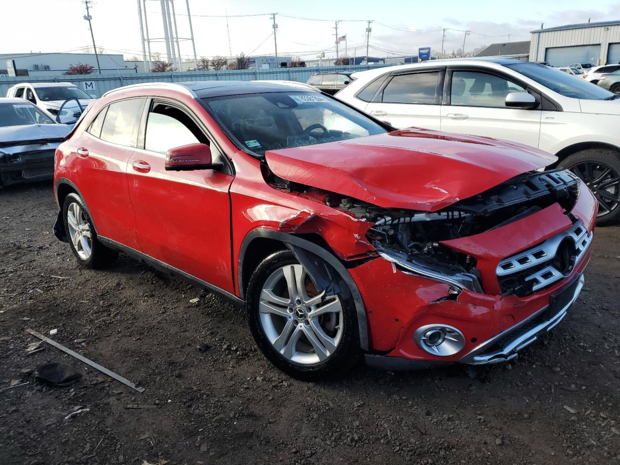 2019 Mercedes-Benz GLA-klasse VIN WDCTG4GB0KU014834 Copart auction photo, front end damage thumbnail 4