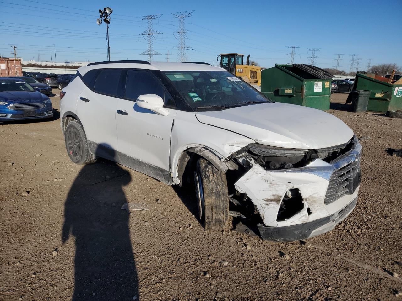 2020 Chevrolet Blazer VIN 3GNKBCR40LS712801 Copart auction photo, front end / side damage thumbnail 4