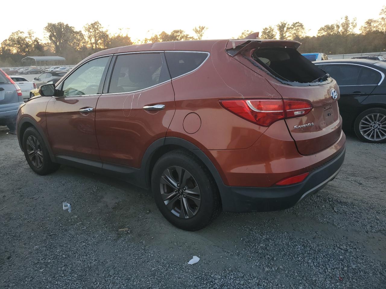 2015 Hyundai Santa Fe VIN 5XYZT3LB5FG253945 Copart auction photo, top/roof / front end damage thumbnail 2