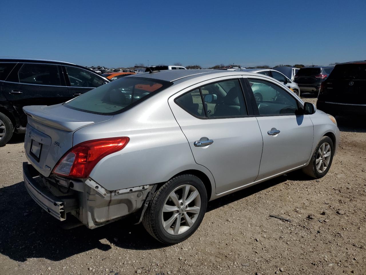 2014 Nissan Versa VIN 3N1CN7APXEL858897 Copart auction photo, rear end damage thumbnail 3