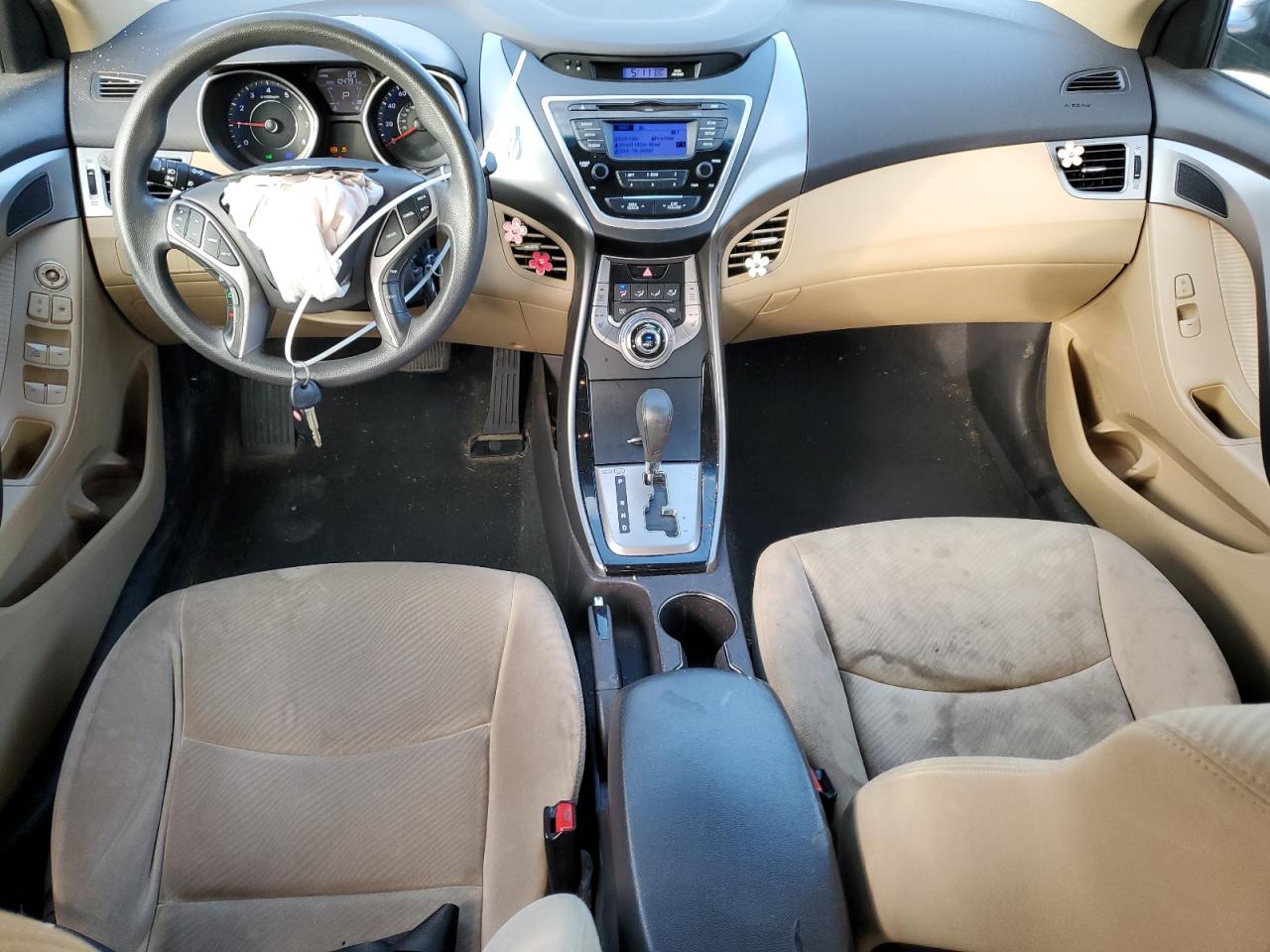 2013 Hyundai Elantra VIN KMHDH4AE2DU972009 Copart auction photo, front end damage thumbnail 8