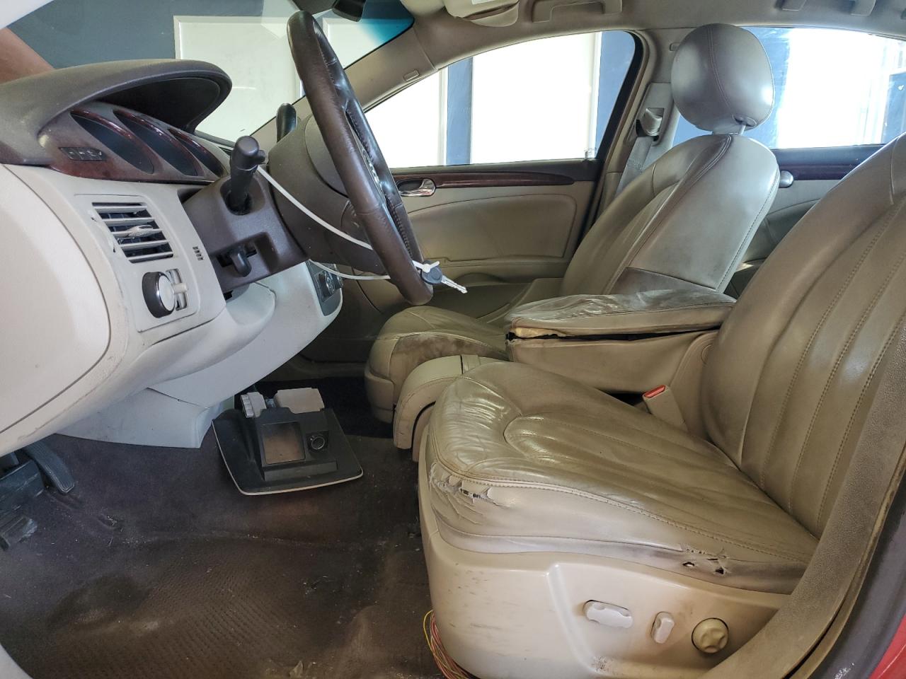2009 Buick Lucerne VIN 1G4HD57M79U108386 Copart auction photo, front end / side damage thumbnail 7