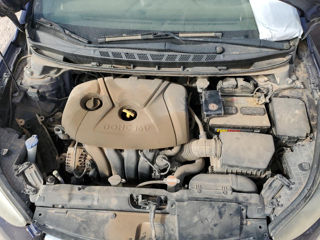 2011 Hyundai Elantra VIN 5NPDH4AEXBH057050 Copart auction photo, mechanical / minor dent/scratches damage thumbnail 11
