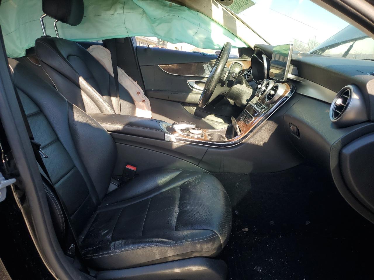 2016 Mercedes-Benz C-klasse VIN 55SWF4KBXGU105718 Copart auction photo, side / front end damage thumbnail 7