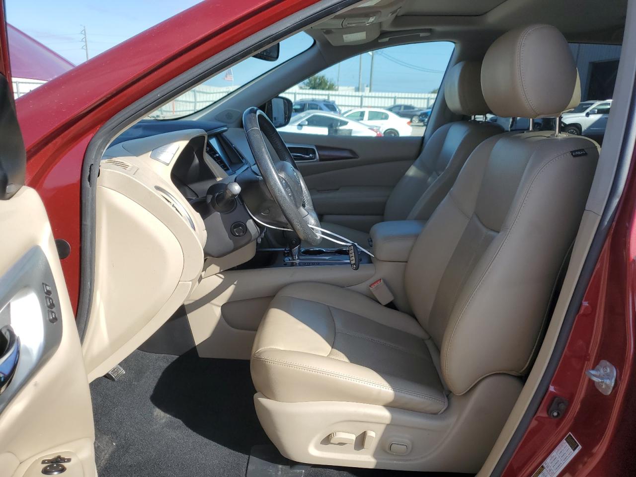 2017 Nissan Pathfinder VIN 5N1DR2MN2HC618449 Copart auction photo, front end / side damage thumbnail 7