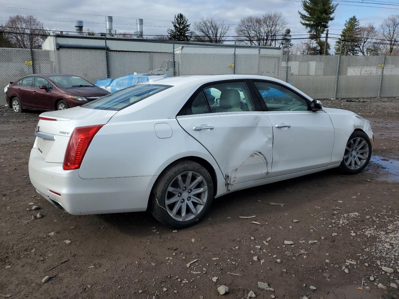 2016 Cadillac CTS VIN 1G6AX5SX6G0121426 Copart auction photo, side / front end damage thumbnail 3