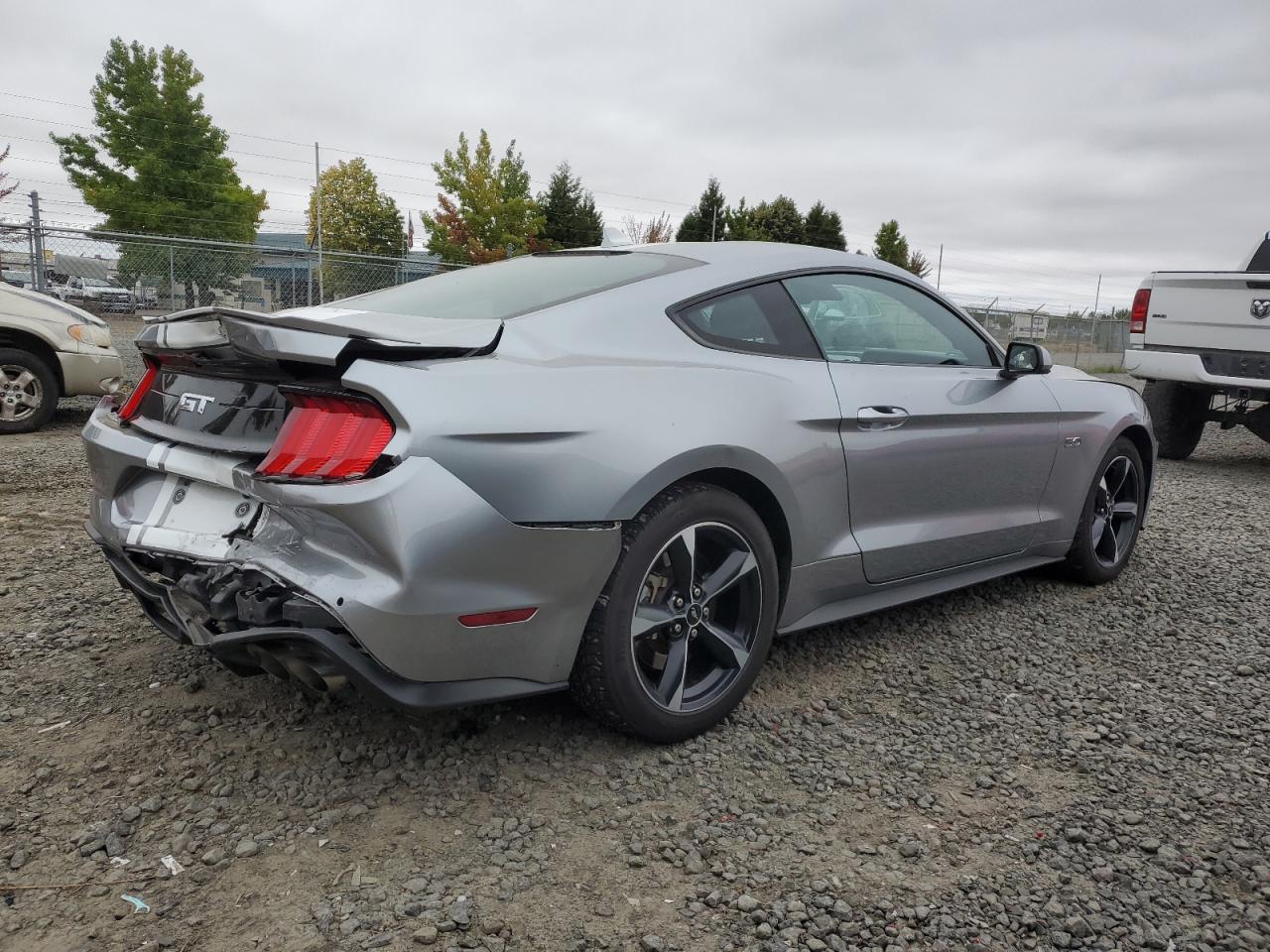 2021 Ford Mustang VIN 1FA6P8CFXM5139507 Copart auction photo, all over damage thumbnail 3