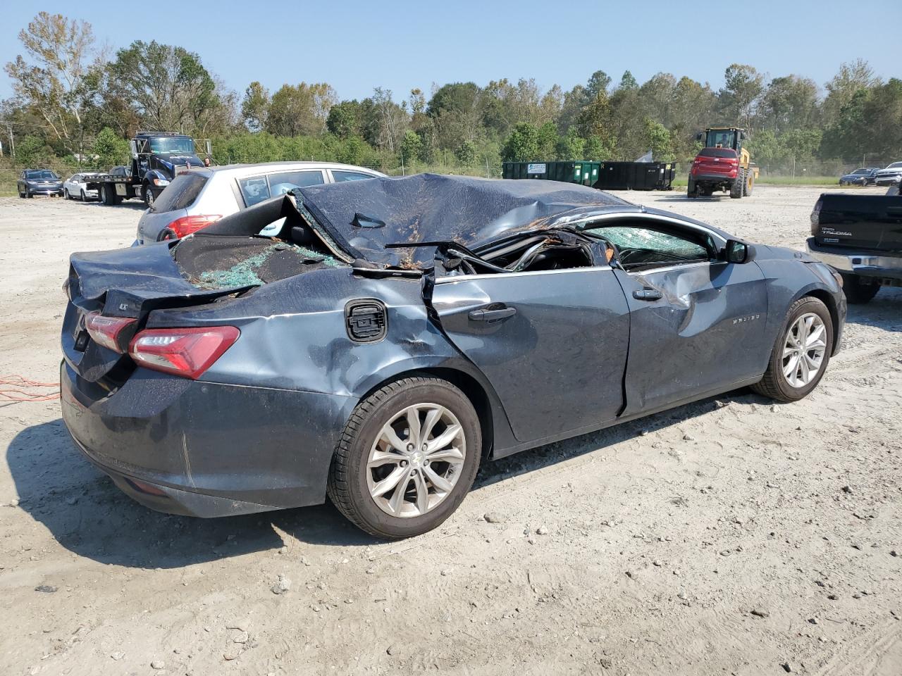 2019 Chevrolet Malibu VIN 1G1ZD5ST4KF166675 Copart auction photo, all over damage thumbnail 3
