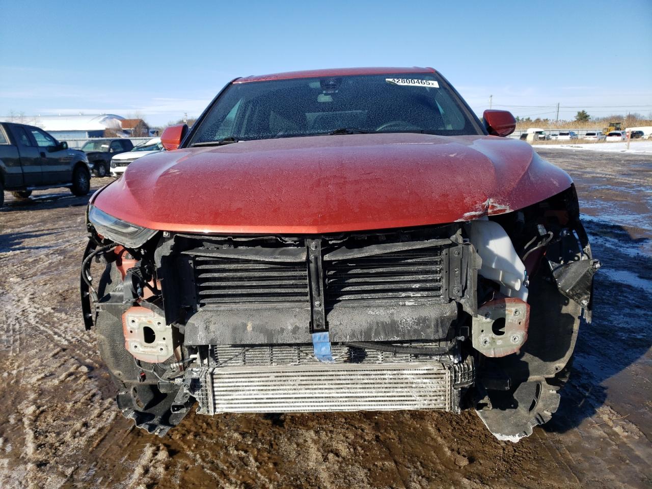 2021 Chevrolet Blazer VIN 3GNKBCR43MS577993 Copart auction photo, front end damage thumbnail 5