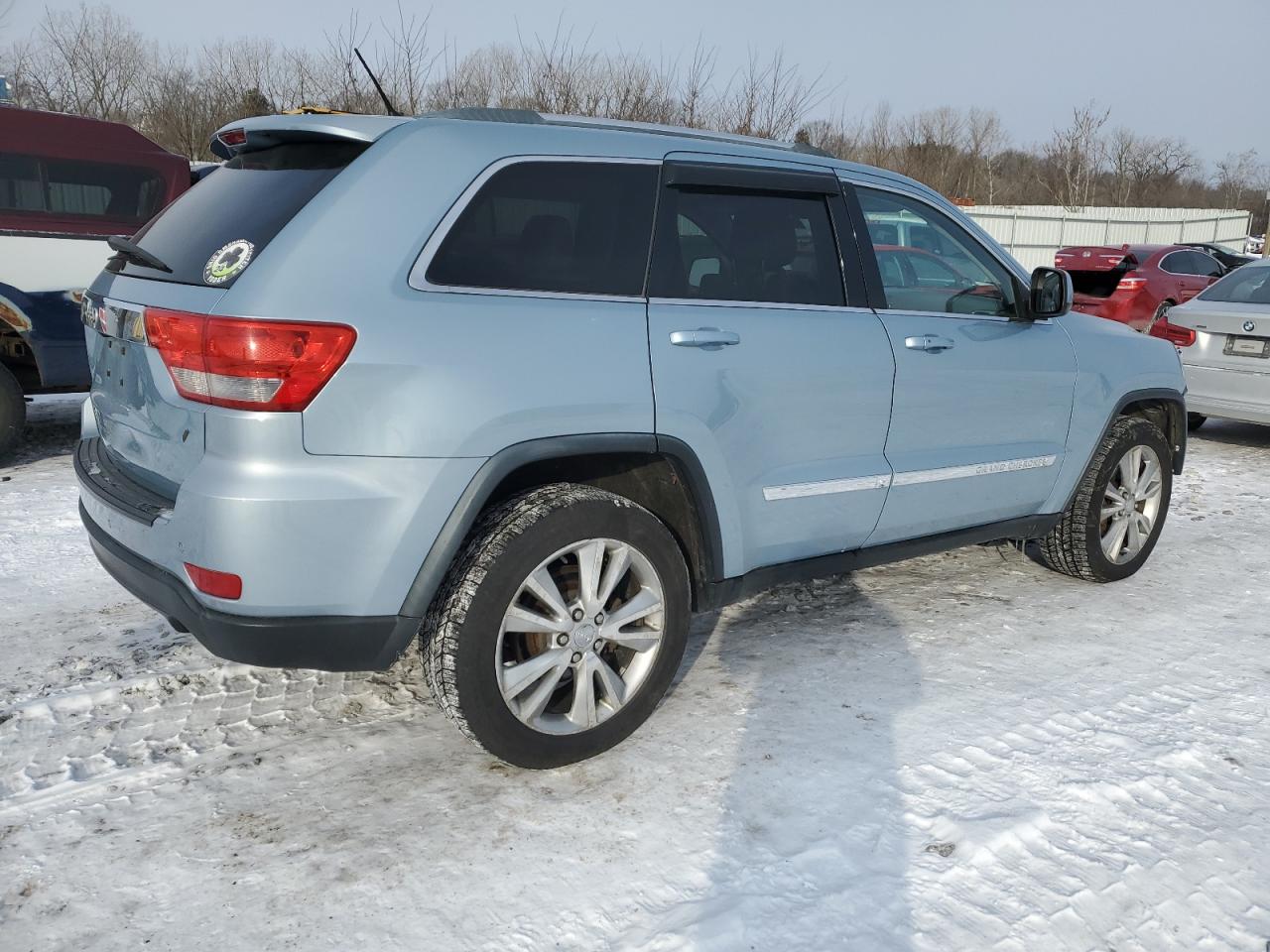 2012 Jeep Grand Cherokee VIN 1C4RJFAG9CC288557 Copart auction photo, front end / side damage thumbnail 3