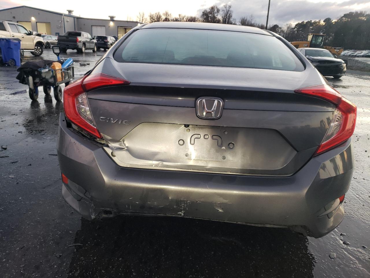 2016 Honda Civic VIN 19XFC2F70GE027346 Copart auction photo, rear end damage thumbnail 6