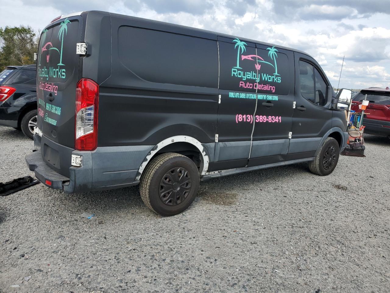 2015 Ford Transit VIN 1FTNR1ZM0FKA34007 Copart auction photo, rear end damage thumbnail 3