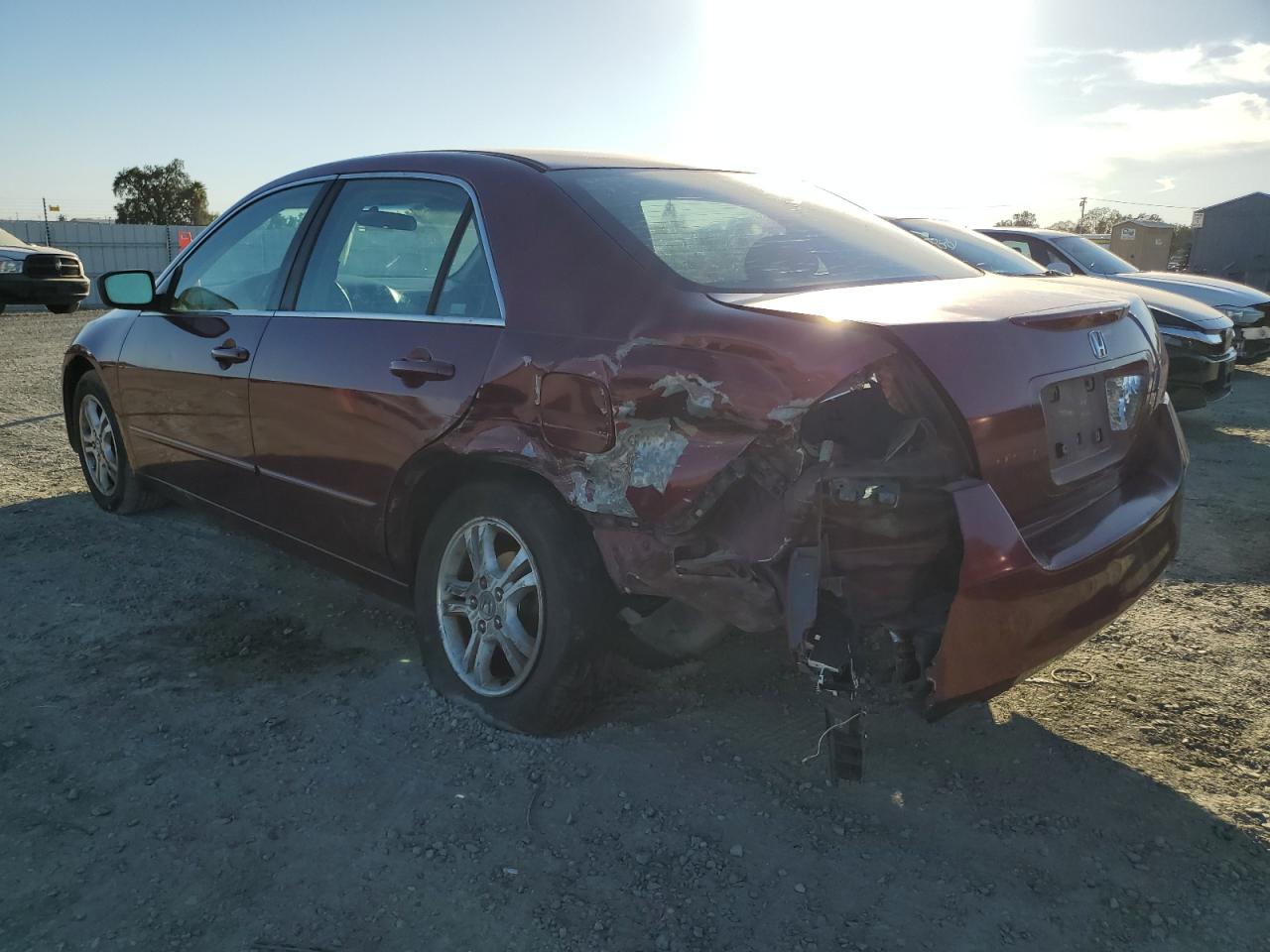 2006 Honda Accord VIN 1HGCM56346A064451 Copart auction photo, rear end damage thumbnail 2