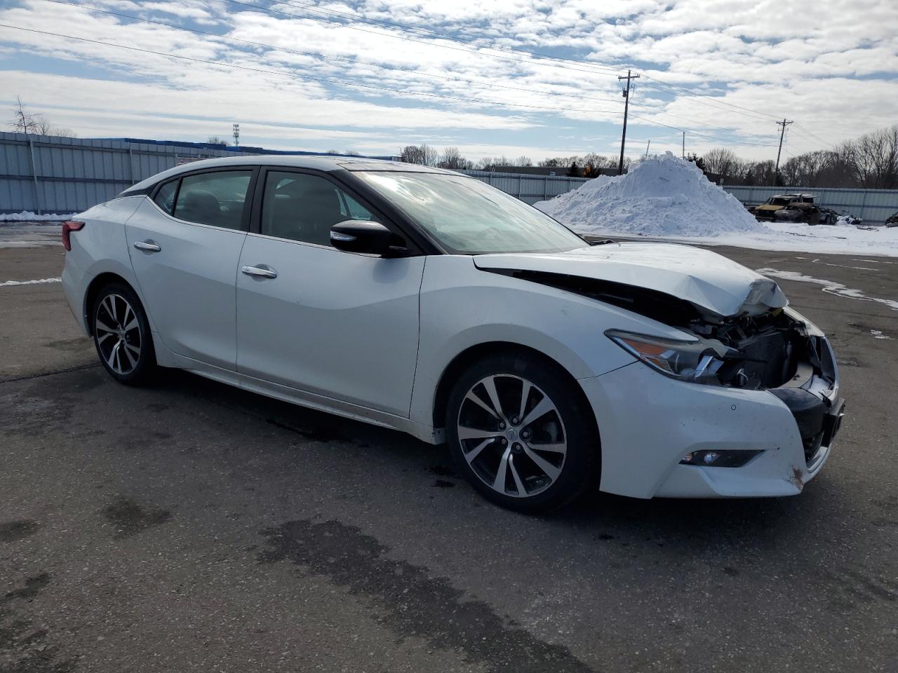 2018 Nissan Maxima VIN 1N4AA6AP8JC386656 Copart auction photo, front end damage thumbnail 4