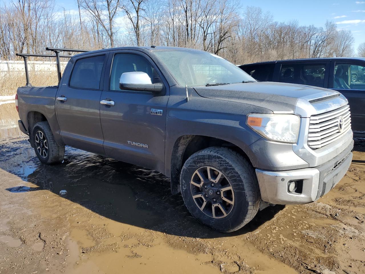 2015 Toyota Tundra VIN 5TFHW5F14FX488402 Copart auction photo, side / front end damage thumbnail 4