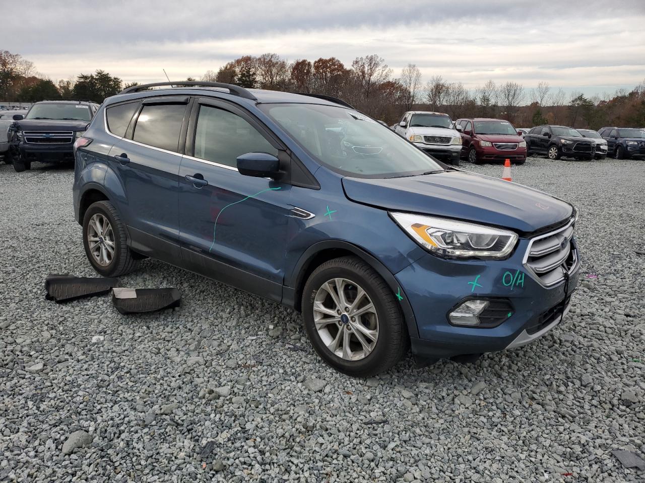 2018 Ford Escape VIN 1FMCU0HD0JUC58615 Copart auction photo, front end / mechanical damage thumbnail 4