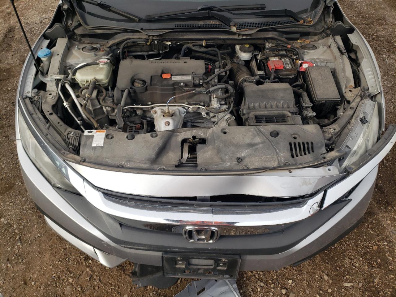 2018 Honda Civic VIN 2HGFC4B0XJH309396 Copart auction photo, front end / side damage thumbnail 11