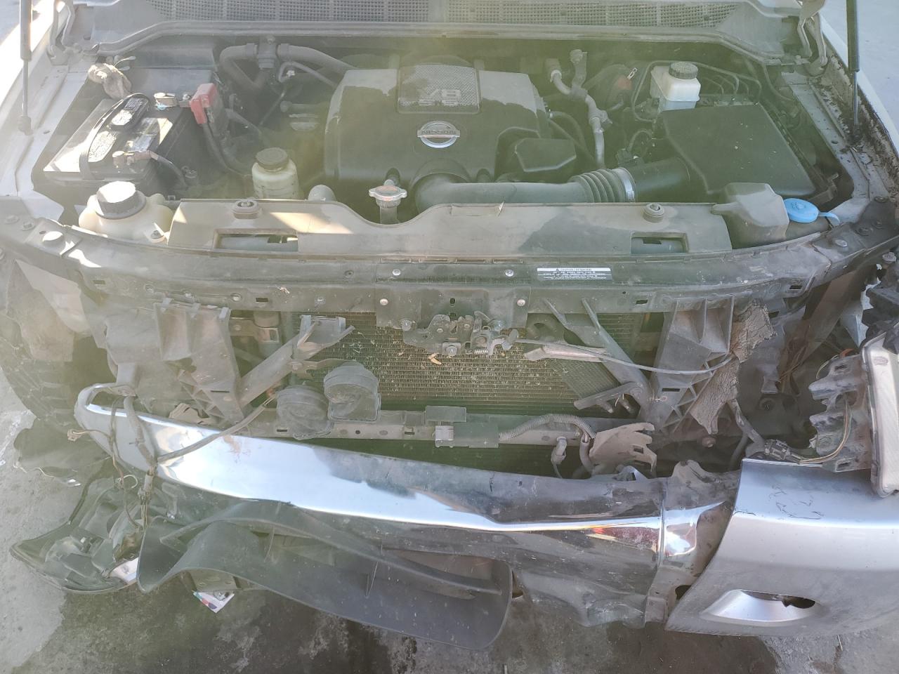 2010 Nissan Titan VIN 1N6BA0CH4AN305669 Copart auction photo, all over damage thumbnail 11