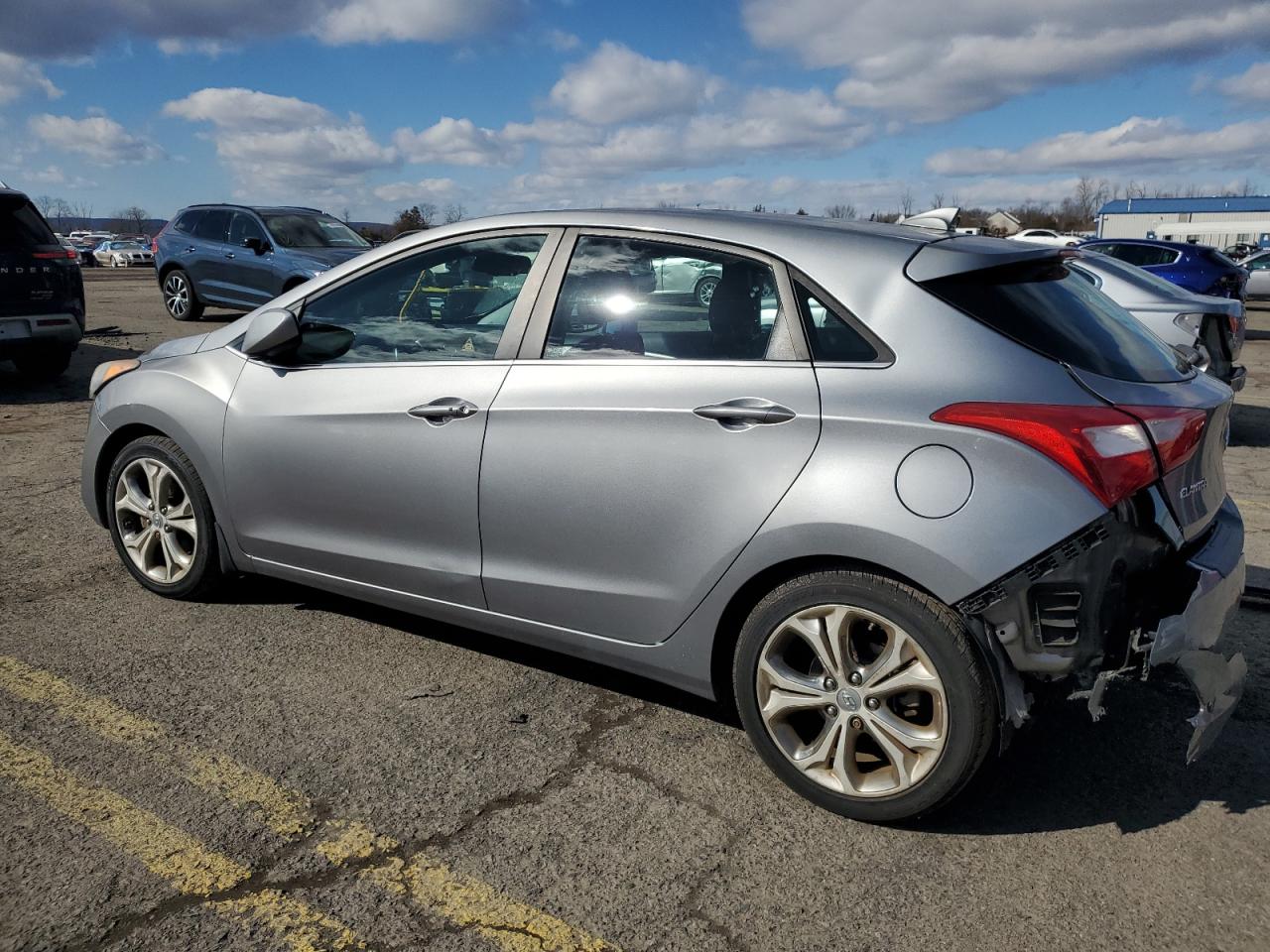 2013 Hyundai Elantra VIN KMHD35LE9DU124422 Copart auction photo, rear end damage thumbnail 2