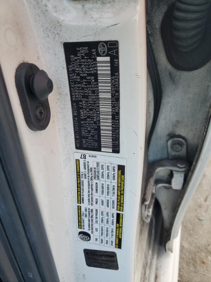 2009 Toyota Corolla VIN 2T1KU40E99C020931 Copart auction photo, front end damage thumbnail 13