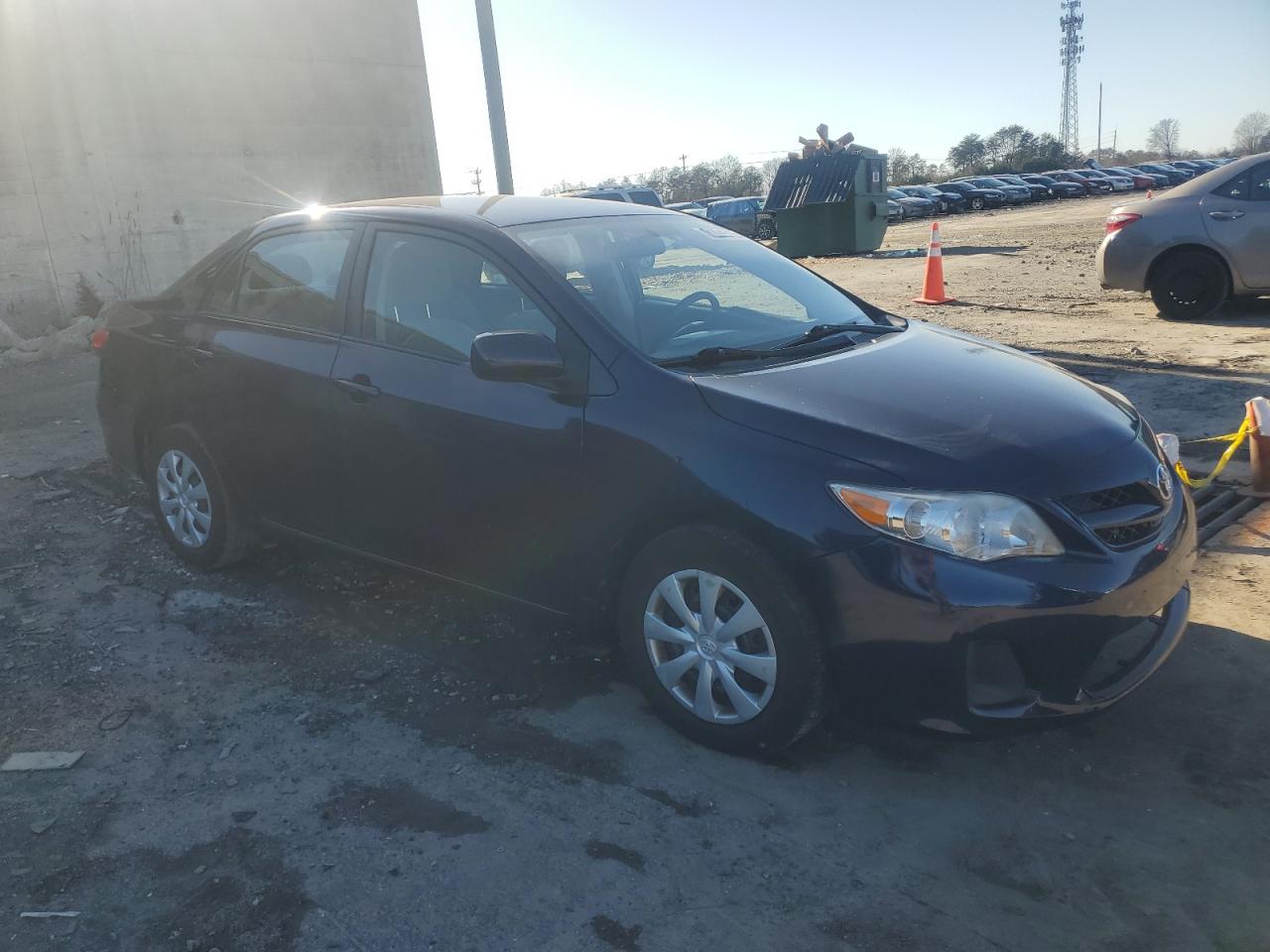 2011 Toyota Corolla VIN 2T1BU4EE3BC663385 Copart auction photo, side / front end damage thumbnail 4