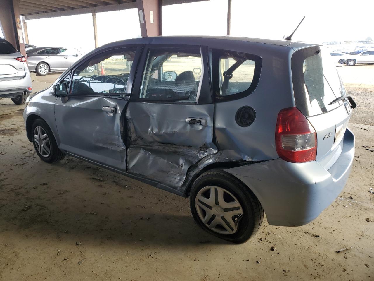 2008 Honda Fit VIN JHMGD38418S043871 Copart auction photo, side damage thumbnail 2