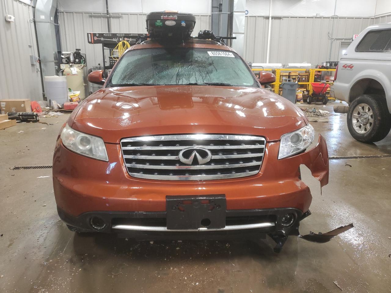 2006 Infiniti FX VIN JNRAS08W36X211295 Copart auction photo, front end damage thumbnail 5