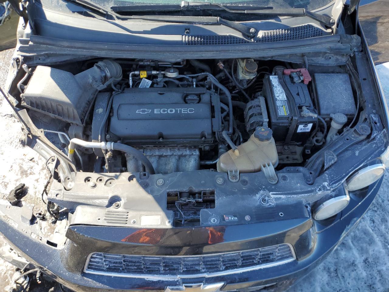 2014 Chevrolet Sonic VIN 1G1JC5SH1E4224222 Copart auction photo, all over damage thumbnail 11