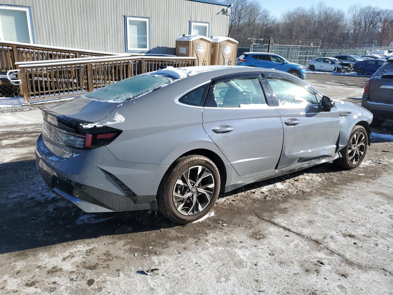 2024 Hyundai Sonata VIN KMHL64JA5RA367781 Copart auction photo, front end / side damage thumbnail 3