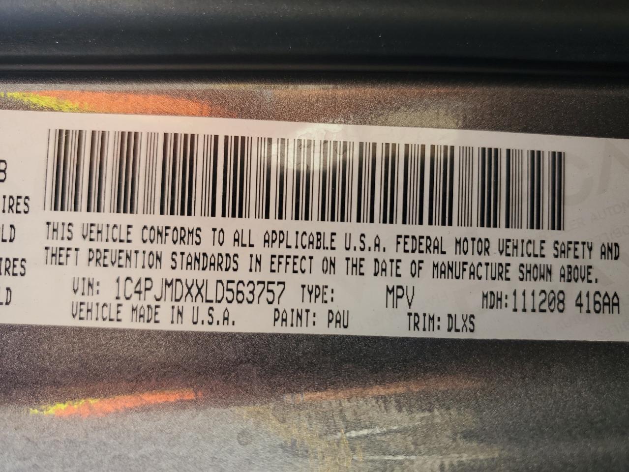 2020 Jeep Grand Cherokee VIN 1C4PJMDXXLD563757 Copart auction photo, front end damage thumbnail 13