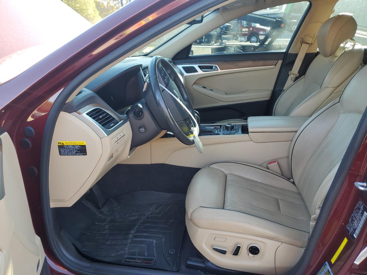 2017 Genesis G80 VIN KMHGN4JE7HU170275 Copart auction photo, side / front end damage thumbnail 7