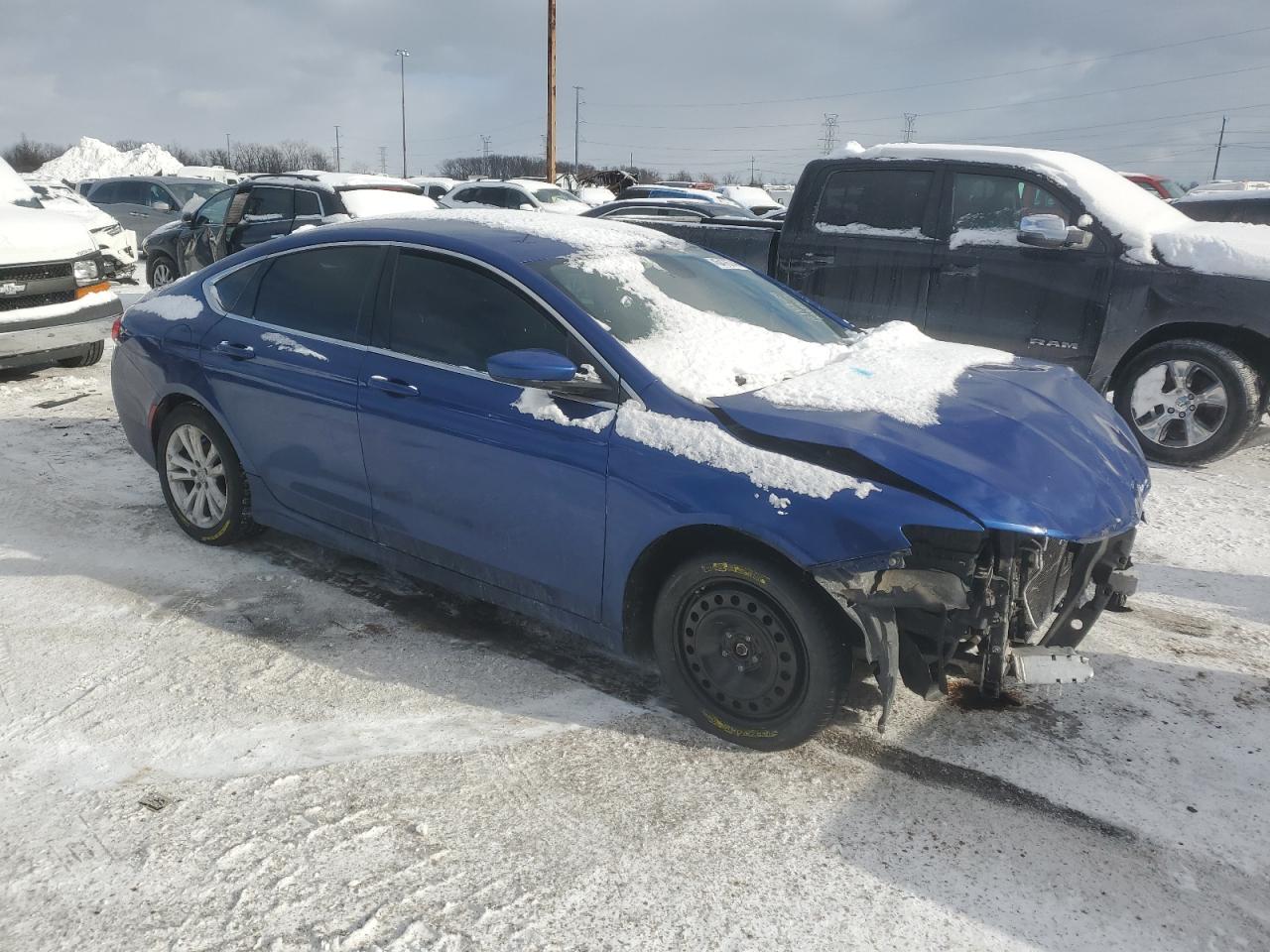 2015 Chrysler 200 VIN 1C3CCCAB9FN646384 Copart auction photo, front end damage thumbnail 4