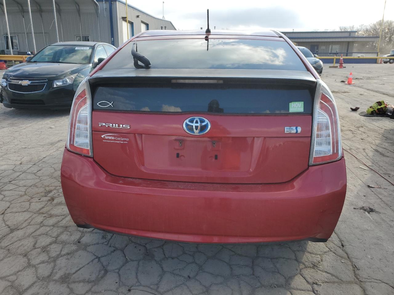 2013 Toyota Prius VIN JTDKN3DU2D0355301 Copart auction photo, front end damage thumbnail 6
