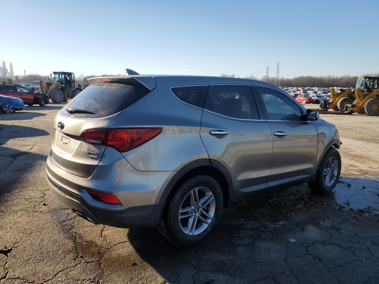 2017 Hyundai Santa Fe VIN 5XYZTDLB3HG430517 Copart auction photo, front end damage thumbnail 3