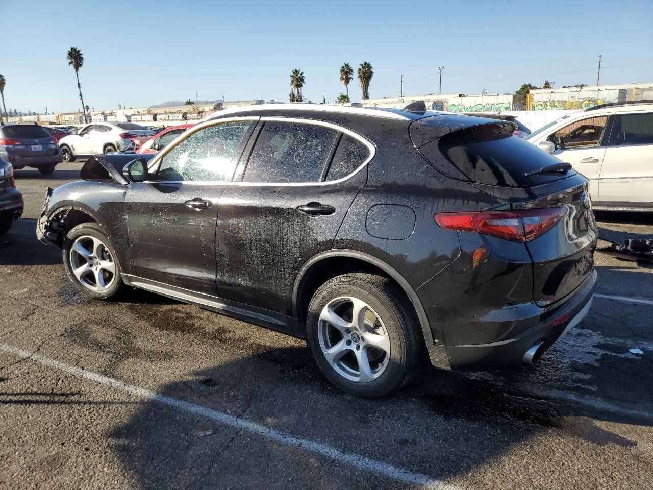 2019 Alfa Romeo Stelvio VIN ZASPAJANXK7C71547 Copart auction photo, front end / minor dent/scratches damage thumbnail 2