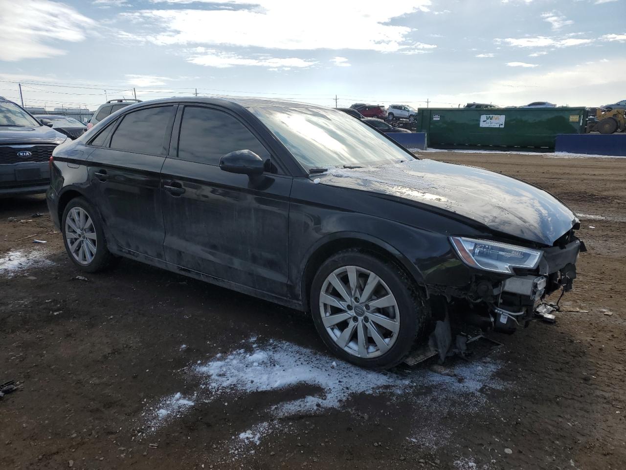 2017 Audi A3 VIN WAUB8GFF5H1039045 Copart auction photo, front end damage thumbnail 4