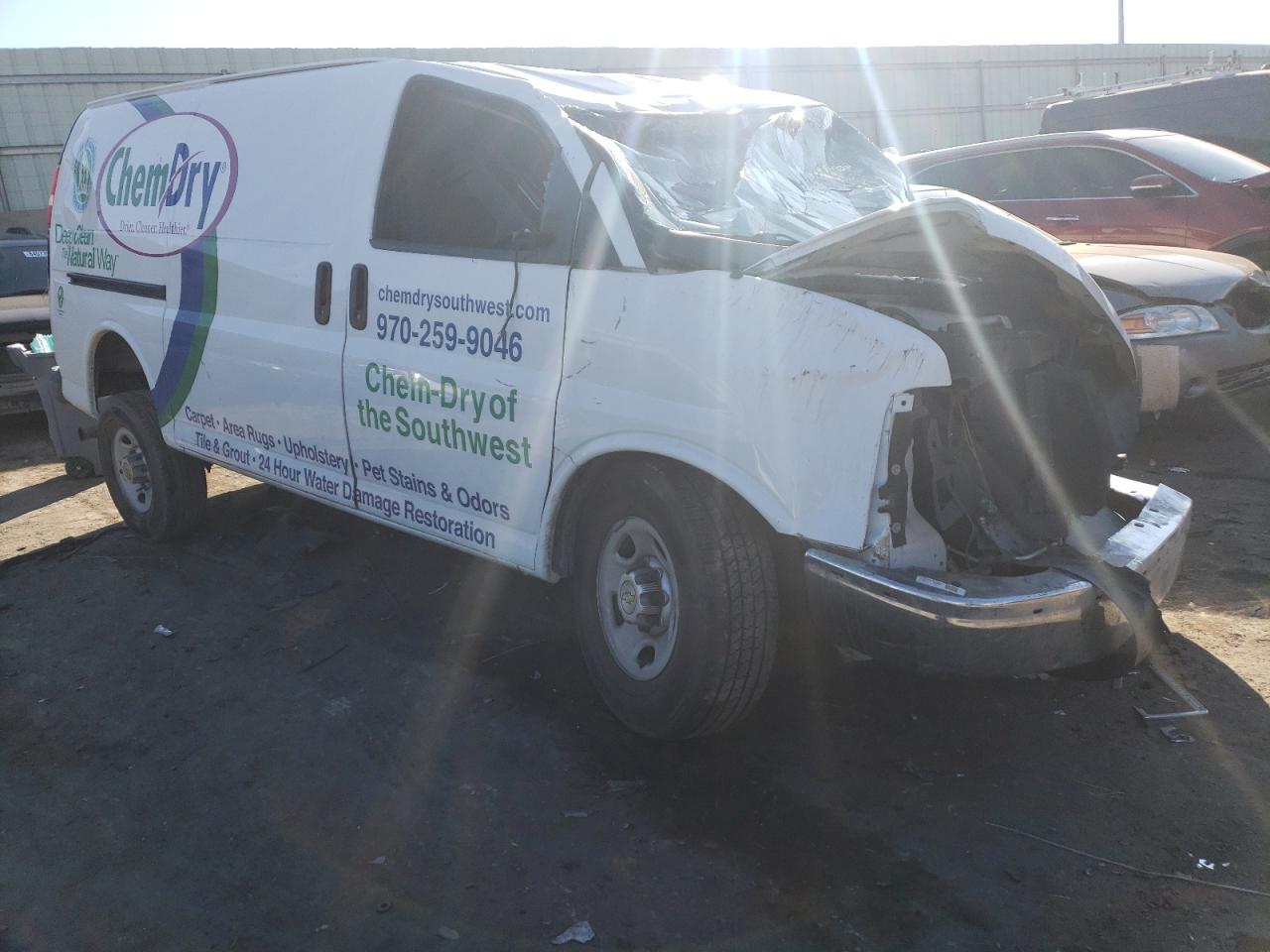 2013 Chevrolet Express VIN 1GCZGTBG4D1193235 Copart auction photo, all over damage thumbnail 4