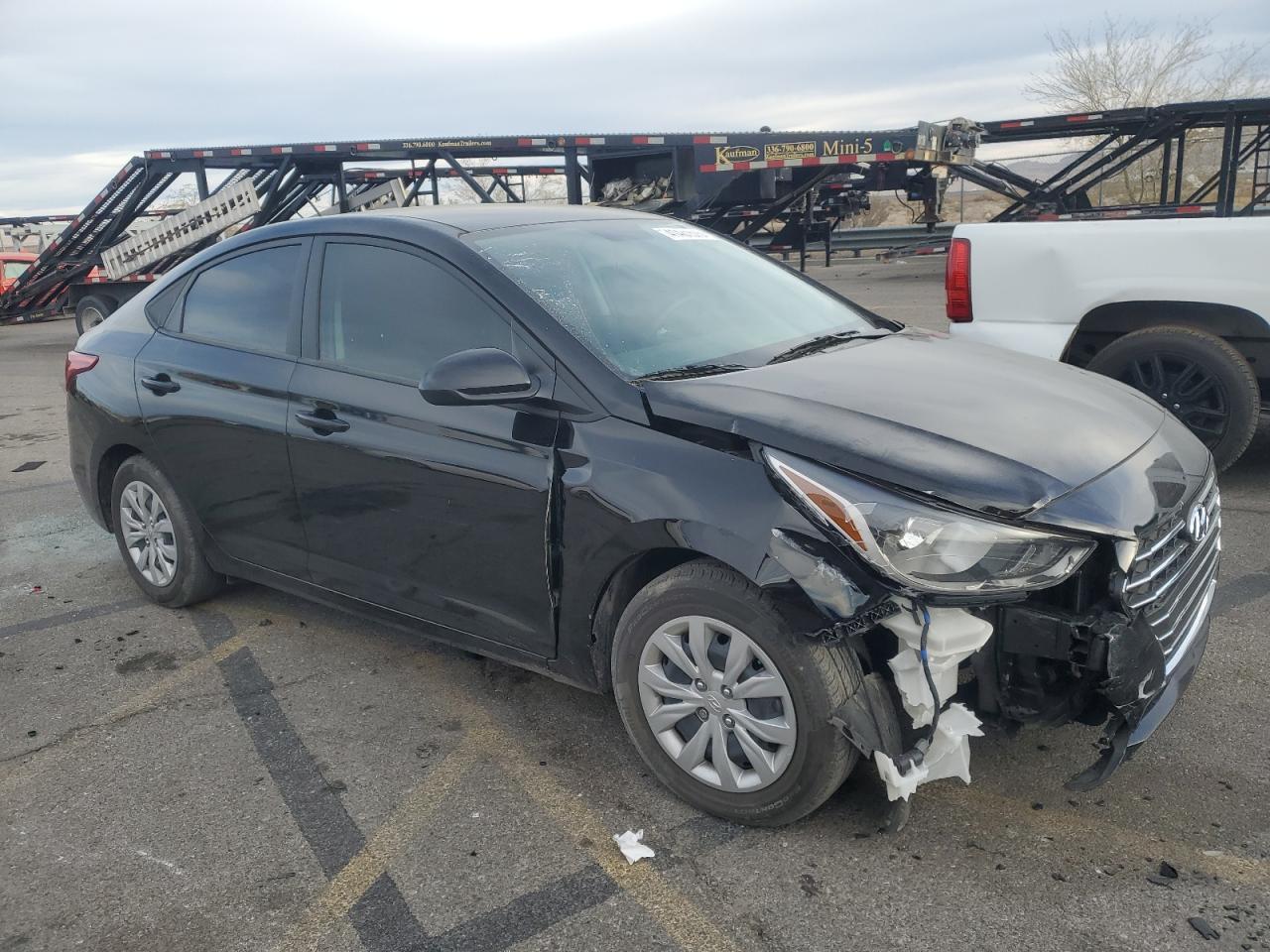 2022 Hyundai Accent VIN 3KPC24A69NE174133 Copart auction photo, front end damage thumbnail 4