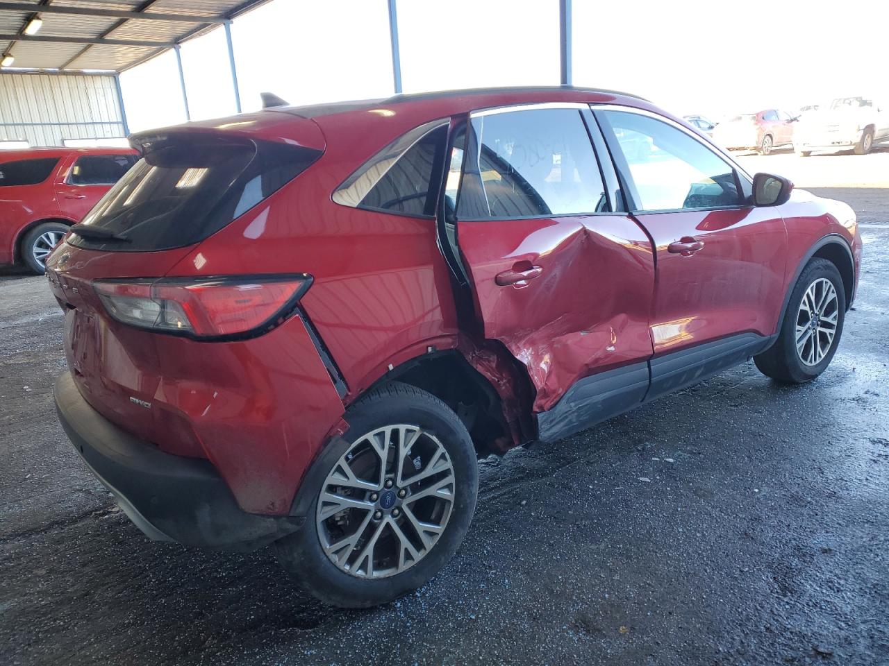 2021 Ford Escape VIN 1FMCU9H65MUA64804 Copart auction photo, side / rear end damage thumbnail 3